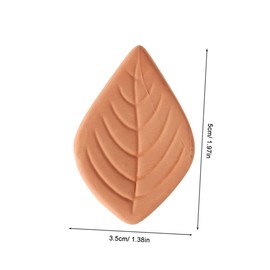 ABOOFAN 2pcs Reusable Leaf Shaped Terracotta Sugar Savers For Food Containers Brown Sugar Keeper And Softener Portable Sugar Saver For Home