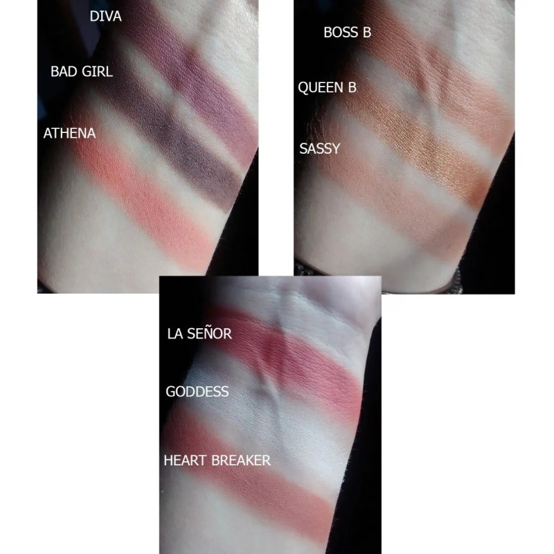 Paleta De Sombras Mod.boss Babe Diva Marca Trendbeauty® Cálidos
