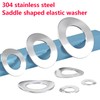 Ctyjia 20 PCS Stainless Steel Washers, M4 Wave Spring Washer,