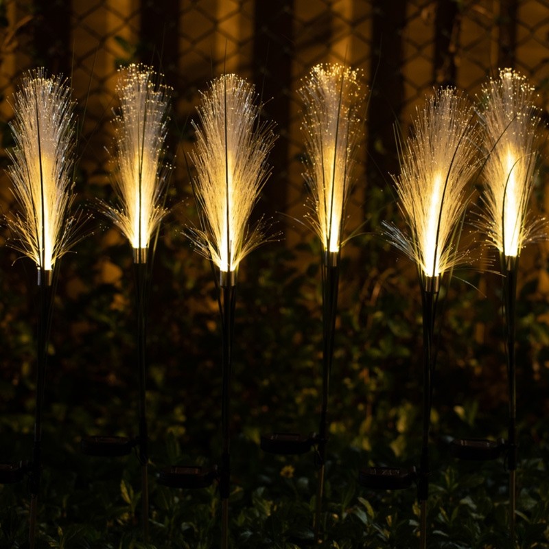 Solar Reed Garden Lights Waterproof LED Garden Stake Lights Decorative