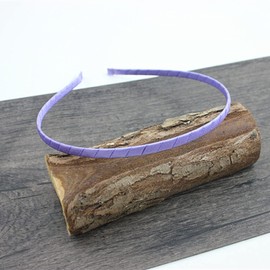 luzen 12Pcs 5MM Ribbon Wrapped Metal Plain Headbands Hair Hoop Simple Headbands Hairband DIY Craft Accessories for Men Women DIY Headband Accessories, Random Color