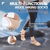 Anlisim Merino Wool Quarter Ankle Hiking Running Socks Breathable Thermal