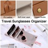 PATIKIL Travel Sunglasses Organizer, 3 Slot Large Foldable Sunglasses Holder,