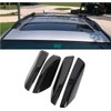 ECOTRIC 4Pcs Roof Rack Rail End Cover Shell Cap Compatible