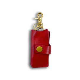 CYGCLOVIA Men's Smart Key Case, Vegetable Tanned Genuine Leather, Italian Leather, Women's, Compatible with Smart Keys, Includes Carabiner, Key Holder, Car Key, House Key, Keycase, Gift, Unisex, Ah