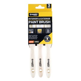 Handy Hardware Wooden Handle Paint Brush, 25 mm Size (Pack of 3)