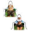 BNREOZA Cooking Apron, Fun BBQ Apron, Adjustable Kitchen Apron, Oktoberfest