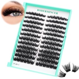 Bodermincer Bodermincer Eyelashes Clusters 10-12-14mm Mixed/12-14-16mm Mixed/14-16-18mm Mixed/16-18-20mm Mixed Nature D Curl False Lashes Cluster Eyelashes (NEW1# 8-10-12-14-16mm MIX)