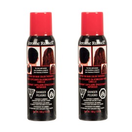 Jerome Russell Spray-on Color Dark Brown Hair Thickener, for Fine and Thinning Hair, Conceals Bald Spots, Grey Hair, Hides Root Re-growth, and Cover Hair Extension Tracks, Works for Men and Women, 3.5 oz - 2 Pack