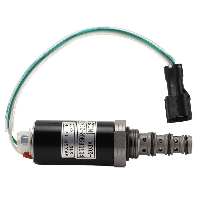 Alloy Steel Excavator Hydraulic Pump Solenoid Valve KDRDE5KR‑20/40C13‑203A for KOBELCO
