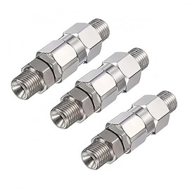 (3-Pack) Sprayer Connector, 1/4-Inch 360-Degree Rotation Stainless Steel Airless High Pressure Spray Gun Hose Swivel Joint Accessories for Paint Sprayers & Hose
