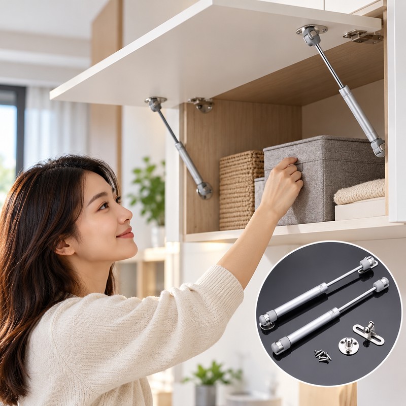 2-Pack Cabinet Door Gas Spring Supports for Cupboards – 20N–200N
