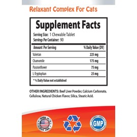 MY LUCKY PETS LLC Anxiety Relief for Cats - Advanced Relaxant for Cats - Calms Down Your CAT - Anxiety Relief Complex - cat Anxiety Relief - 2 Bottles (180 Chewable Tablets)
