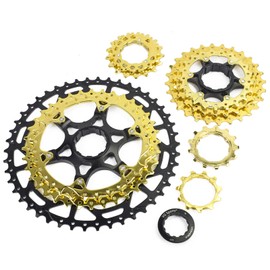VG SPORTS 8/9/10/11/12 Speed Ultra-Light Bike Cassette for Mountain Bike 11-40T/11-42T/11-46T/11-50T/11-52T MTB Cassette Lightweight Aluminum Bracket Cassette