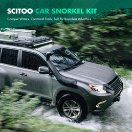 SCITOO Air Intake Snorkel Kit Fit For Nissan D40 NAVARA/R51 2005-2010 ST-X petrol ST-X 550 2011 Onwards Diesel PATHFINDER-2.5L YD25DDT ENGINE Car Snorkel Kit Assembly Air Ram Snorkel Kit Replacement