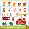 30-Piece Upgraded Farm Animal Big Barn Playset Gifts for Toddlers