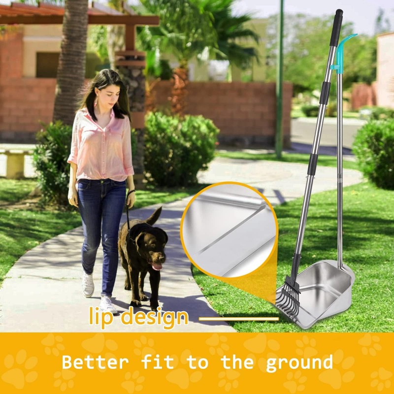 Indiedouker Dog Pooper Scooper For Large Dogs With 36" Long