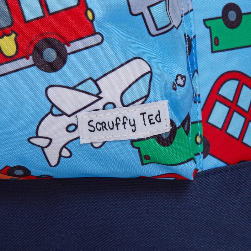 ScruffyTed Vehicles Boys Backpack For Kids Large Capacity Travel Rucksack