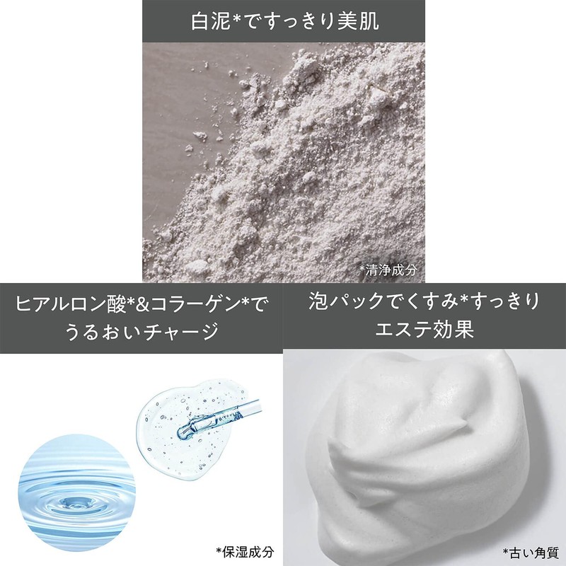 Rosette Facial Wash Pasta, White Mud, 6.3 oz (180 g)