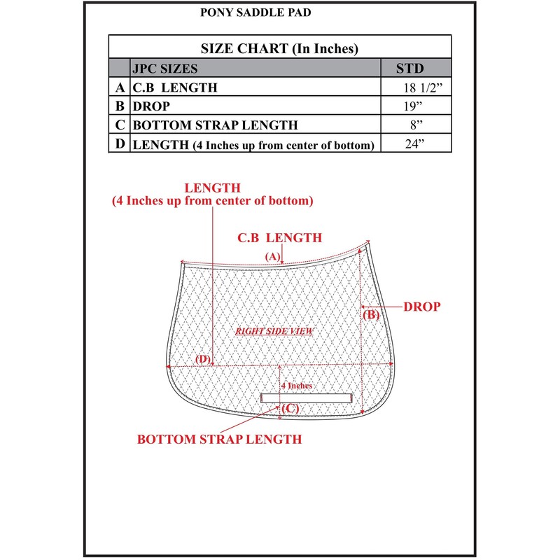 TuffRider Basic Pony Saddle Pad