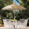 LAUSAINT HOME 9ft Pagoda Patio Umbrella with 360° Rotation, Deluxe