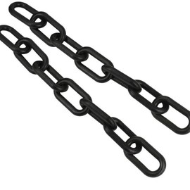 Copeflap Plastic Chain, 16.4 ft (5 m), Plastic Chain, 0.2 inch (6 mm) Wide, Clam Chain (Black)