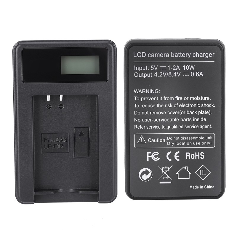 SEIVI LP E12 Camera Battery LCD Charging Display USB Intelligent