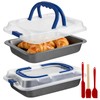 2 PCS 9x13 Stainless Steel Baking Pan with Lid &