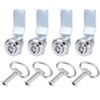 uxcell Tubular Cam Lock 18mm Cylinder Length Bent Cam Fits