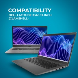 Gumdrop DropTech Hard Shell Protective Laptop Case Fits Dell Latitude 3340 13-inch (Clamshell)- Rugged Shockproof Reliable Device Protection for School Office Travel Business & Professional Use- Black