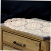 CAXUSD Cotton Crochet Rustic Table Runner Decorative Doily for Parties