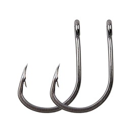 OROOTL Live Bait Circle Fishing Hooks – Pack of 40 Stainless Steel Fishing Hooks, Black Nickel Saltwater Hooks, Sizes 2/0-12/0
