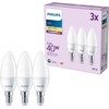 PHILIPS Bombilla LED de luz blanca cálida, 40 W, E14,