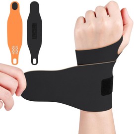 Muñequera Tunel Carpiano 2 Pack - Muñequera de desgarro elástica ultrafina TFCC, Muñequeras para lesiones de muñeca, alivia el dolor causado por artritis, tendinitis del túnel carpiano (Negro)