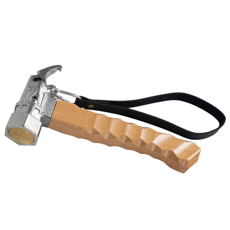 Camping Hammer Stainless Steel Tent Hammer Shock Absorbing Head Ergonomic