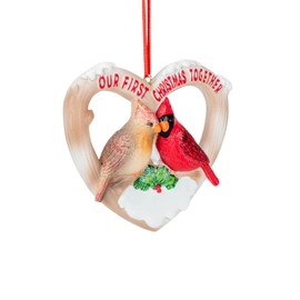 "Our First Christmas Together" Cardinals Ornament For Personalization