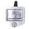 Trailer Door Latch T Handle with 2‑Key Stainless Steel Chrome