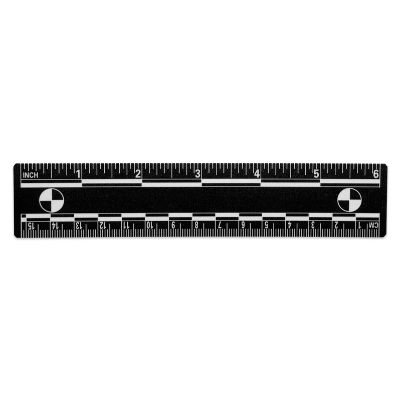Crime Scene Professional Evidence Photography Scale, 10-Pack, 15cm/6inch Vinyl Rulers