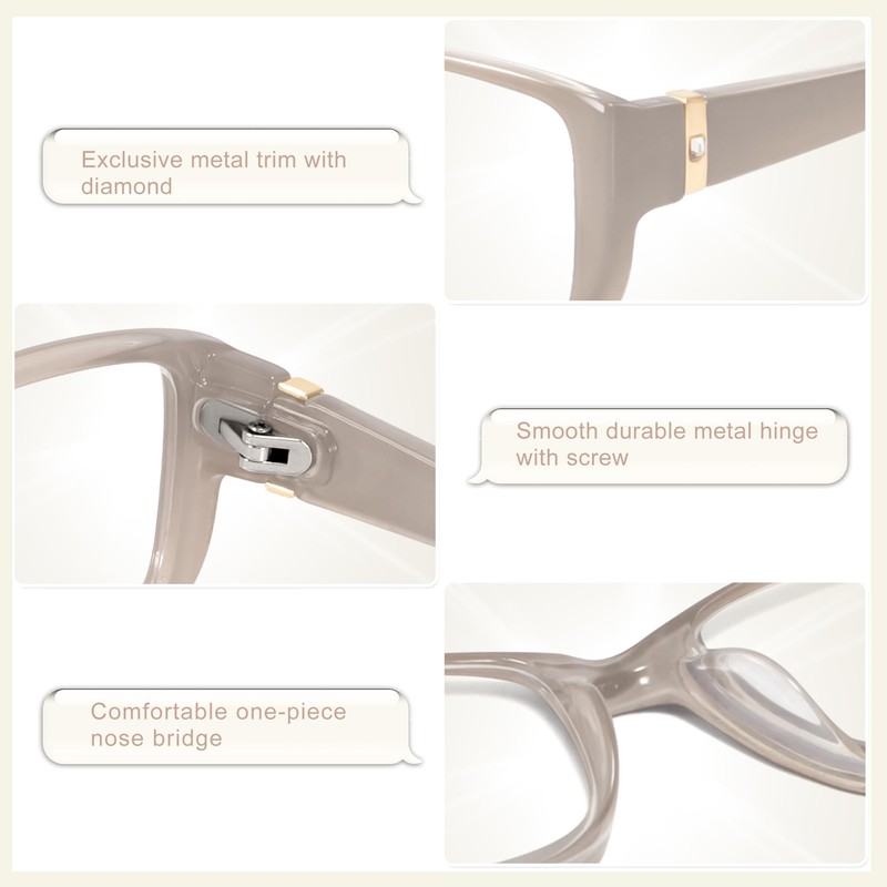 Madison Avenue 2 Pack Classic Blue Light Blocking Reading Glasses