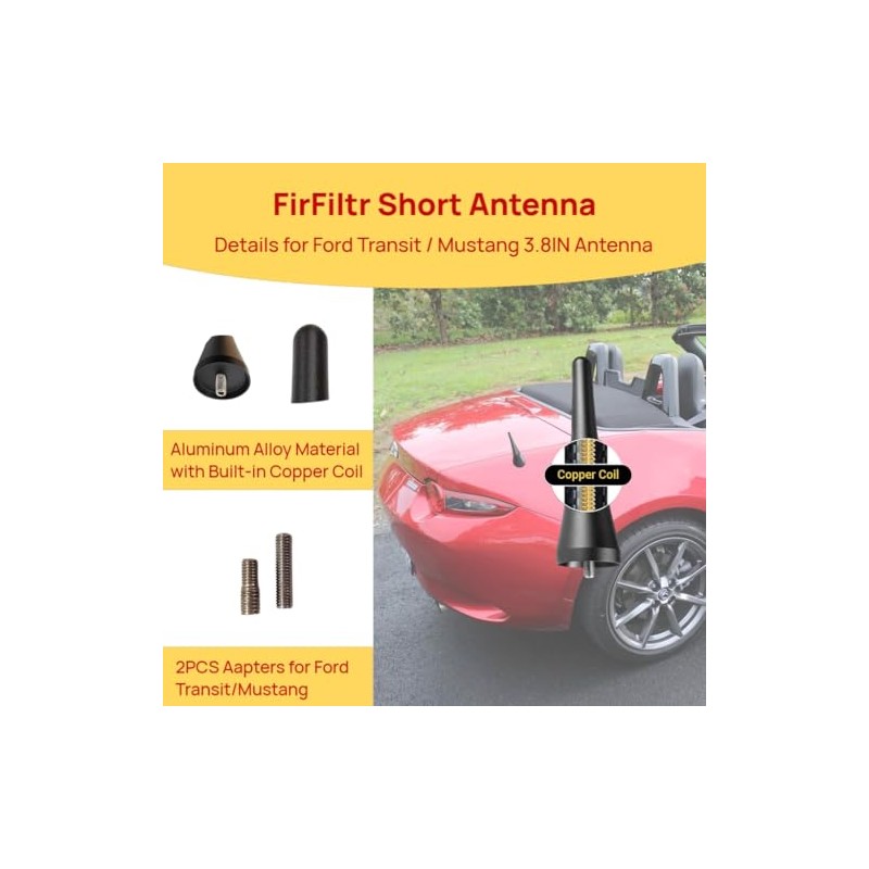 Short Antenna for Ford Transit and Mustang - Sleek Upgrade