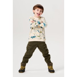 Noppies Boys' Hirson Long Sleeve All-Over Print Pullover, Fog - P873