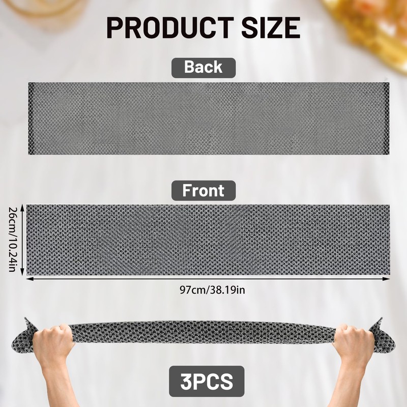 ELNX 3 Pack Exfoliating Towel, Antibacterial Exfoliating Shower Towel for