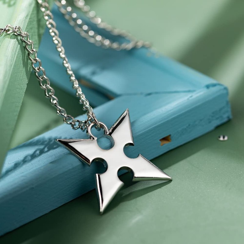 Kingdom Hearts Sora's Crown & Roxas's Cross Necklaces