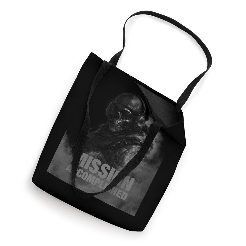 Cool Black Army Soldier in Gaming Mission Fighting Graphic Tote