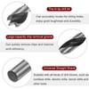 sourcing map Brad Point Drill Bits 9.5mm(24/64") Dia Straight Round