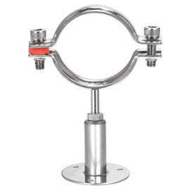 sourcing map Wall Mount Ceiling Mount Pipe Support, 304 Stainless Steel Adjustable Pipe Bracket Clamp for 70-76mm Pipe