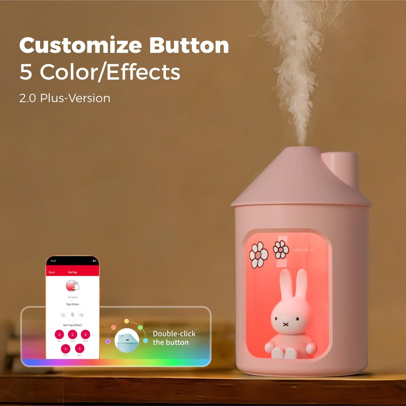 Mipow X Miffy Double Spray Humidifier 2.0 Smart App-Control RGB