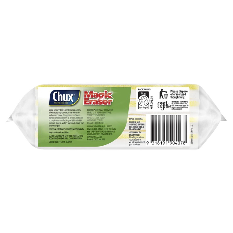 Chux Magic Eraser Easy Clean System Refill Sheets for Magic