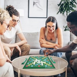 Juego Clasico de crucigramas Juegos de Mesa S-crabble Rompecabezas de Aprendizajede Original Adecuado para Adultos Familias Adolescentes Ninos Escuela