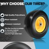 11x4.00-5" Lawn Mower Tire Flat Free Smooth Tires with 3/4"